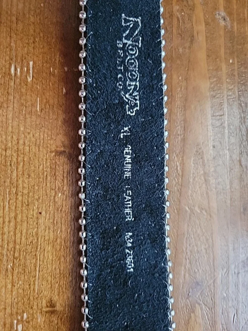 Nocona Women's XL Genuine Leather Rhinestone Western Belt Star Concho Black 41